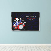 Inlogbord Bar Mitzvah Canvas Afdruk (Insitu (Houten vloer))