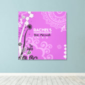 Inloggeheugenbord voor OUD en BEAUTIFUL Bat Mitzva Canvas Afdruk (Insitu (Houten vloer))