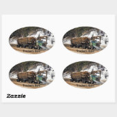 Inloggen bij non-profitorganisaties - Logout Loggi Ovale Sticker (Vel)