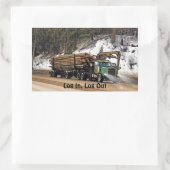 Inloggen bij non-profitorganisaties - Logout Loggi Rechthoekige Sticker (Tas)