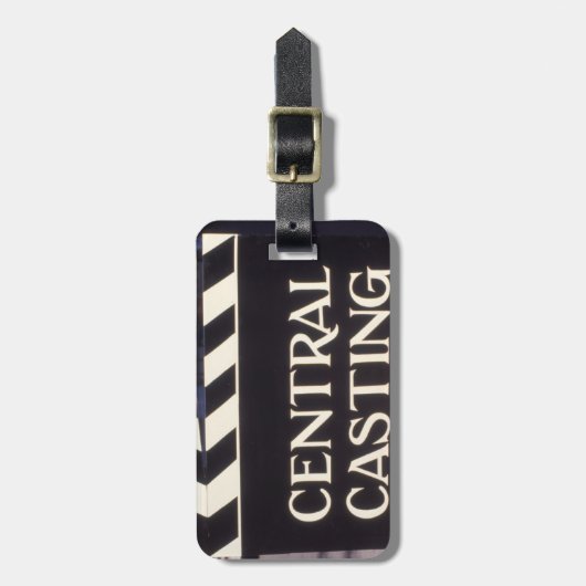 Inloggen in het Engels CENTRAL CASTING Bagagelabel (Voorkant verticaal)