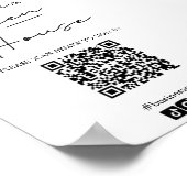 Inloggen in open Huis met QR-code Poster (Hoek)