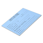 Inloggen op privacy-patiënten in Slips-Notitieblok Notitieblok (Schuin)