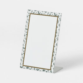 Inloggen Pine Reclamebord Met Voetstuk