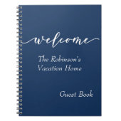 Inloggen van het Home Guest Book-in startvakantiev Notitieboek (Voorkant)