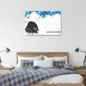 Inloggen voor Grundge Tree-geheugen Canvas Afdruk (Insitu (Slaapkamer))