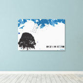 Inloggen voor Grundge Tree-geheugen Canvas Afdruk (Insitu (Houten vloer))