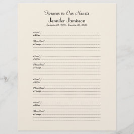 Inloggen voor herinneringsboekvulling Pagina 4 Nam