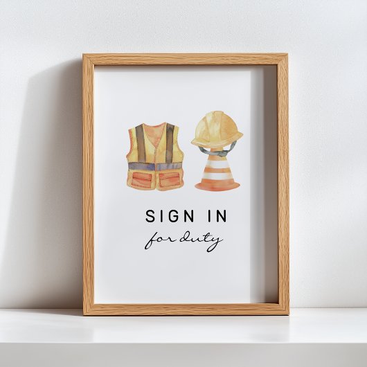 Inloggen voor plicht bouw verjaardagsbord poster