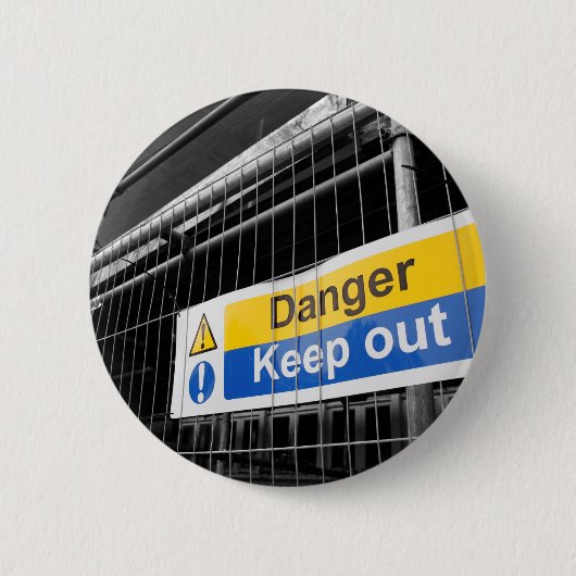 Inloggen voor risico-uitval ronde button 5,7 cm (Voorkant)