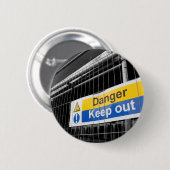 Inloggen voor risico-uitval ronde button 5,7 cm (Voorkant /achterkant)