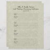 Inlogpagina voor het 60e Jubileum-gastboek (Voorkant / Achterkant)