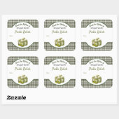 Inmaak Augurken en Relish Vierkante Sticker (Vel)