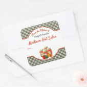 Inmaak Salsa Groenten Vierkante Sticker (Envelop)