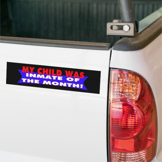 Inmaat van de Bumpersticker van de maand (Op Truck)