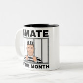 Inmaat van de maand tweekleurige koffiemok (Voorkant links)