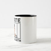 Inmaat van de maand tweekleurige koffiemok (Center)