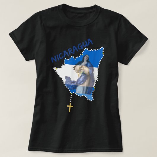 Inmaculada Concepcion De Maria Nicaragua Camiseta T-shirt (Design voorkant)