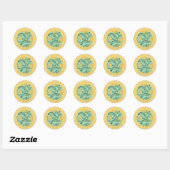 Inmaken | Datum | Courgette Ronde Sticker (Vel)