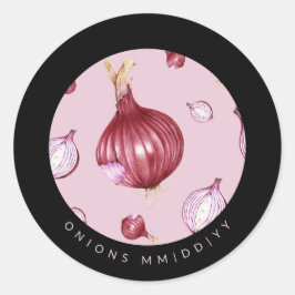 Inmaken | Datum | Uien Ronde Sticker