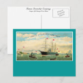 Inman Steamship Company Briefkaart (Voorkant / Achterkant)