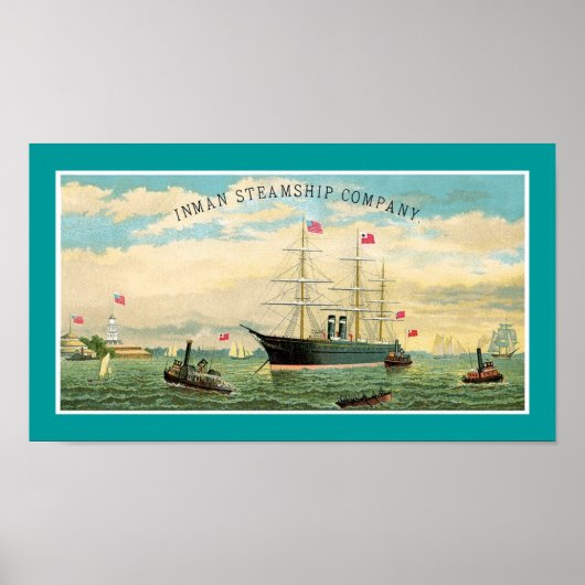 Inman Steamship Company Poster (Voorkant)