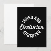 Inmed En Elektricien Opleiding Geschenk Notitiekaartje (Voorkant / Achterkant)