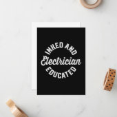 Inmed En Elektromonteur Opleiding Geschenk Notitiekaartje (Voorkant / Achterkant in situ)