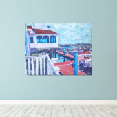 Inn bij Somers Point Canvas Afdruk (Insitu (Houten vloer))