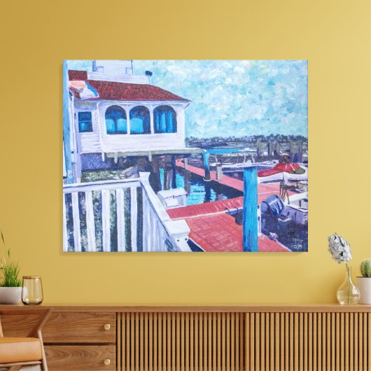 Inn bij Somers Point Canvas Afdruk (Insitu (Woonkamer))