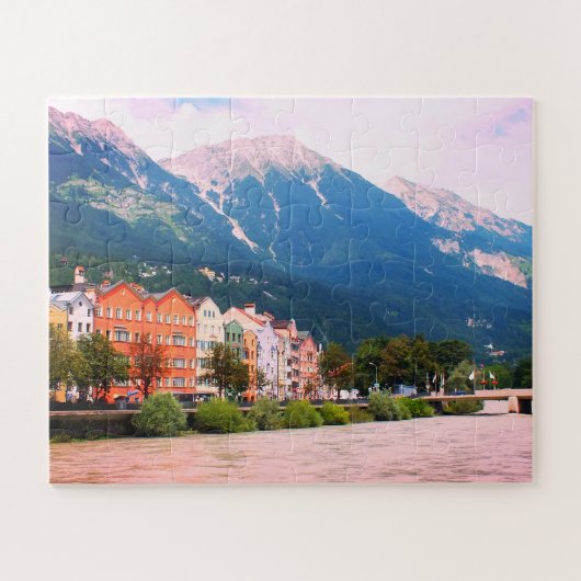 Inn in Innsbruck Oostenrijk Legpuzzel (Horizontaal)