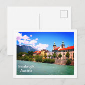Inn Innsbruck Oostenrijk Briefkaart (Voorkant / Achterkant)