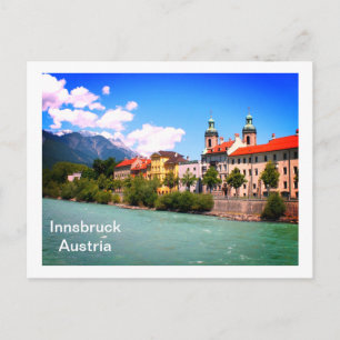 Inn Innsbruck Oostenrijk Briefkaart