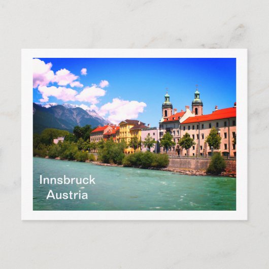 Inn Innsbruck Oostenrijk Briefkaart (Voorkant)