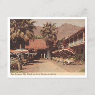 Inn, Palm Springs CA, Vintage in de jaren 40 Briefkaart
