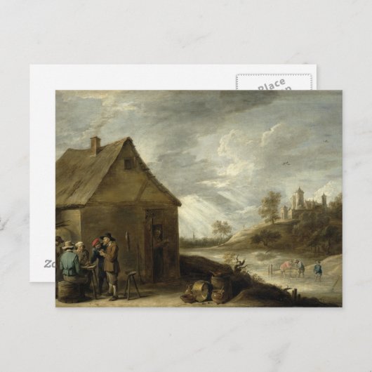 Inn via een rivier briefkaart (Voorkant / Achterkant)