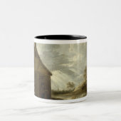 Inn via een rivier tweekleurige koffiemok (Center)