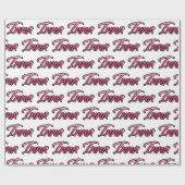 Inna faded pink personalisiertes Geschenkpapier Cadeaupapier (Vlak)