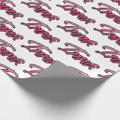 Inna faded pink personalisiertes Geschenkpapier Cadeaupapier (Hoek)