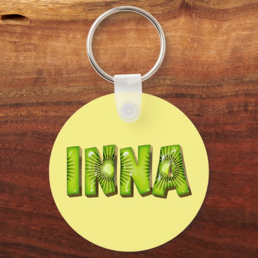 Inna Name Kiwi Design Schlüsselanhänger Sleutelhanger (Voorkant)