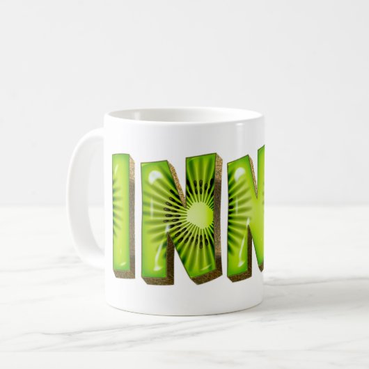 Inna Name Kiwi Style Tasse Teetasse Kaffeetasse Koffiemok (Voorkant links)