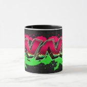 Inna Vorname Name Graffiti red green Tasse Mok (Midden)