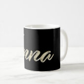 Inna white gold Handwriting Tasse Kaffeetasse Koffiemok (Voorkant rechts)
