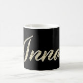 Inna white gold Handwriting Tasse Kaffeetasse Koffiemok (Center)