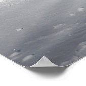 Inname in Stride-Clydesdale op sneeuw Poster (Hoek)