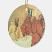Inname van Communie uit het leven van St. Benedict Keramisch Ornament (Links)
