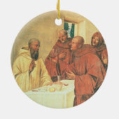 Inname van Communie uit het leven van St. Benedict Keramisch Ornament (Achterkant)