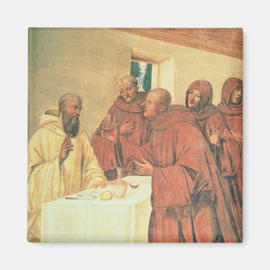 Inname van Communie uit het leven van St. Benedict Magneet (Voorkant)
