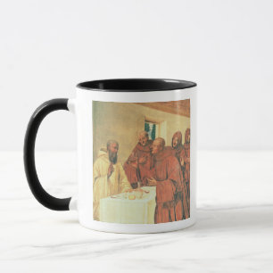 Inname van Communie uit het leven van St. Benedict Mok