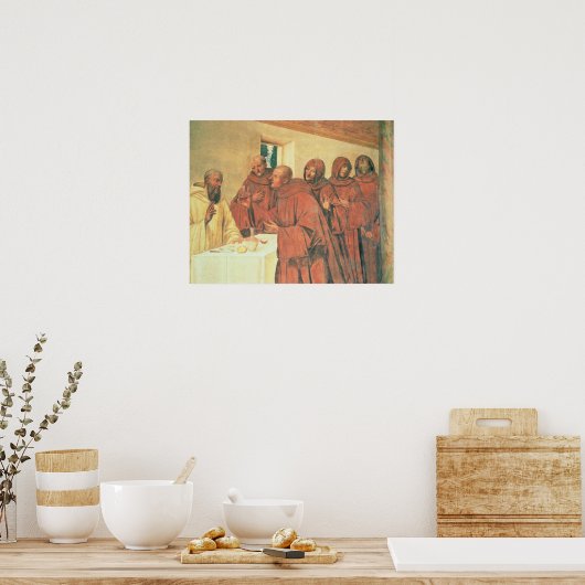 Inname van Communie uit het leven van St. Benedict Poster (Keuken)